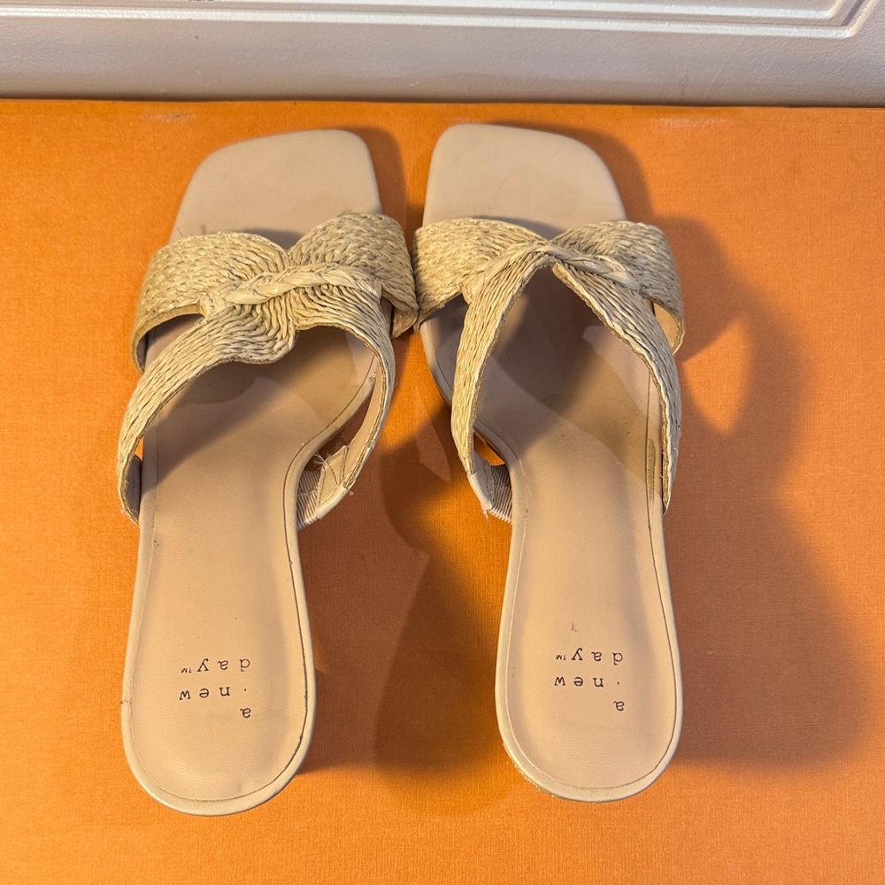 A New Day Women's Tan Woven Mules - Picture 5 of 5